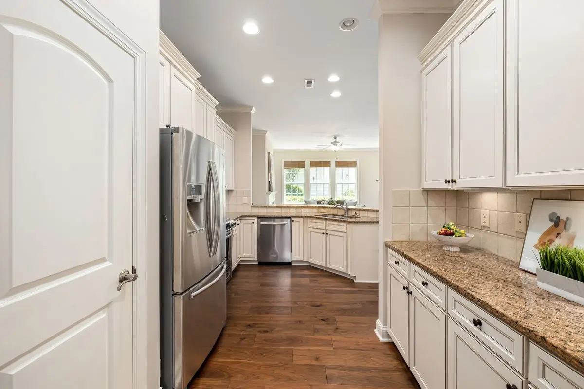 A bright residential kitchen with cabinets and counters. Boca Raton.
